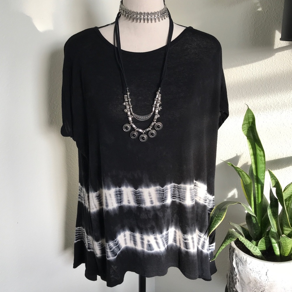 Super cool high low tie dye tunic shirt